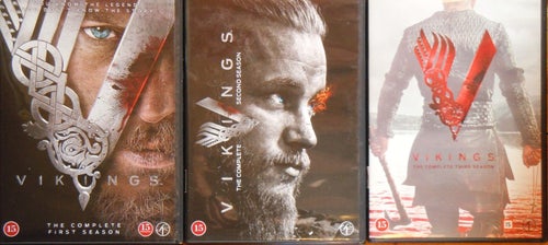 VIKINGS : 3 första säsongerna ( 9 dvd´s )