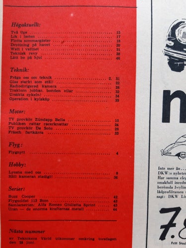 Teknikens Värld nr 12 1956: Zündapp Bella 150 cc, De Soto Diplomat, Austin A105