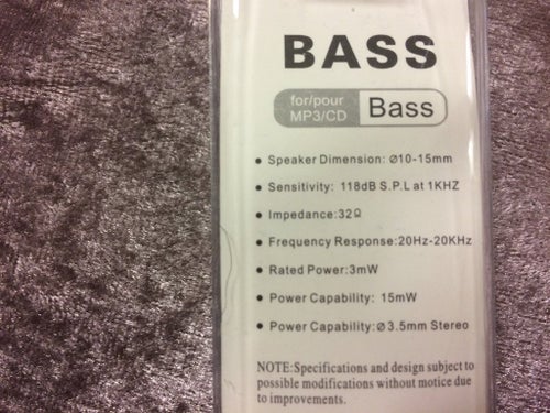 Bass EX Plus Hörlurar