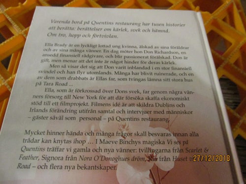 VI SES PÅ QUENTINS - MAEVE BIN CHY - BOK