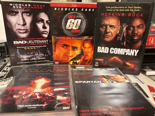 Bad Lieutenant, Gone in 60 Seconds, Bad Company, Volcano, Spartan