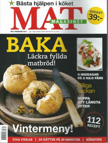 MAT MAGASINET NR 2 2011 - 5 MIDDAGAR PÅ 2 KILO FÄRS