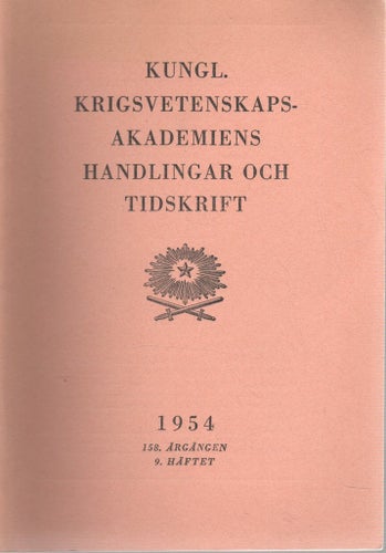 KKRVA - Handlingar och tidskrift - Nr 9 - 1954