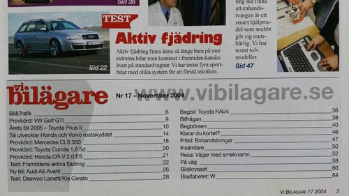 Vi bilägare nr 17 2004: Toyota Corolla 1,6 5d, Honda CR-V, VW Golf GTI, beg RAV4