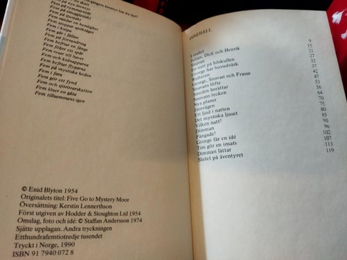 Fem på mystiska heden - Enid Blyton, Very Fine plus