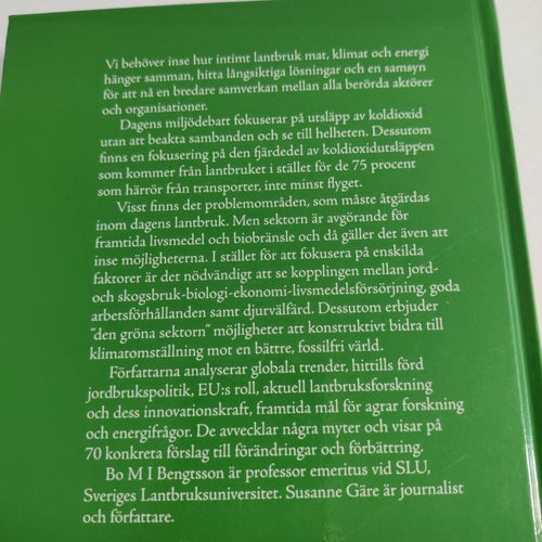 Lantbruk, klimat och framtiden : tankar om forskning, politik och handel