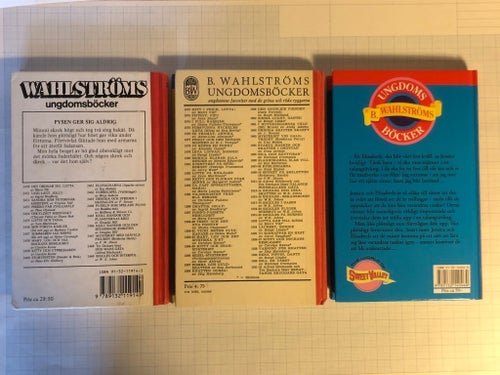 Bokpaket: Tre B. Wahlströms ungdomsböcker