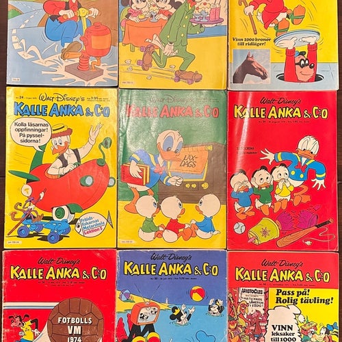 Kalle Anka & C:o, Walt Disney's, 1970-81, 9 st.
