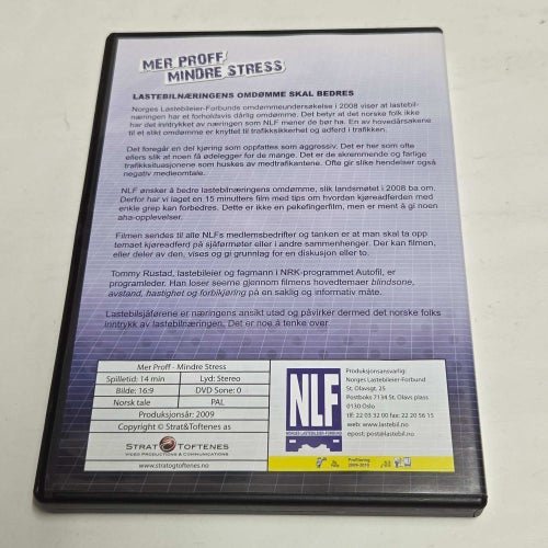 Mer proff mindre stress, Mer hensynsfull adferd i trafikken, norsk DVD