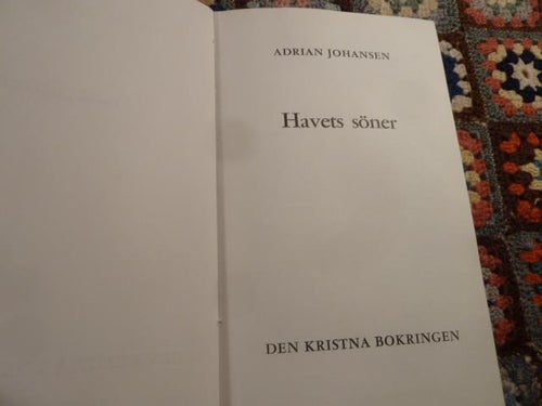 HAVETS SÖNER, A. JOHANSEN, 1971,  BÖCKER