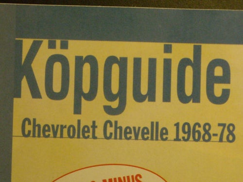 Köpguide Chevrolet Chevelle 1968-78