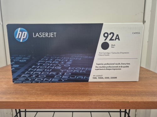 HP 92A C4092A Svart Toner - Original - Oöppnad - LaserJet 1100/3200