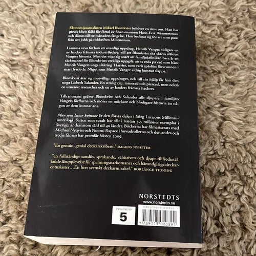 Män som hatar kvinnor av Stieg Larsson
