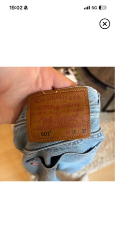 Levi's ljusblå jeans, storlek W 30 L 32