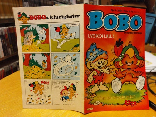 Bobo 1981 nr 9 VF+ Tommie Andersson Karin Linden Henrik Grankvist Per Conning