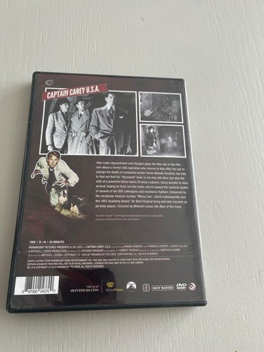 DVD-film: Captain Carey U.S.A (Alan Ladd)