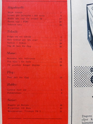Teknikens Värld 26 1955: Singer Hunter, nyheter från bil- och mc-/scootervärlden