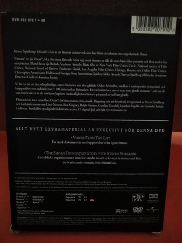 Schindler's List - Steven Spielberg Liam Neeson Ben Kingsley. DVD