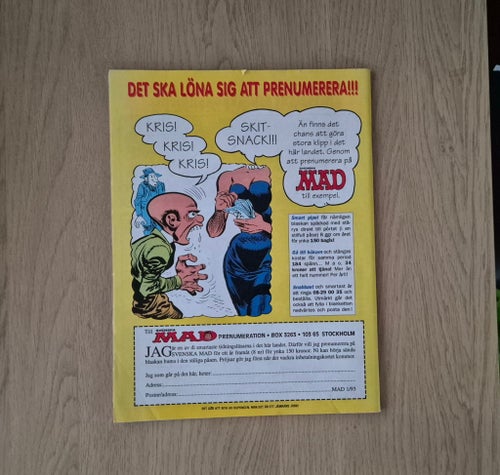 SVENSKA MAD: NR 1, JANUARI 1993.