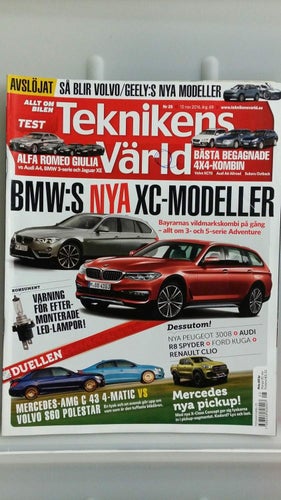 Teknikens Värld nr 25 2016: Audi A4 2,0 TDI 190, Jaguar XE 20d, Alfa Giulia 2,2