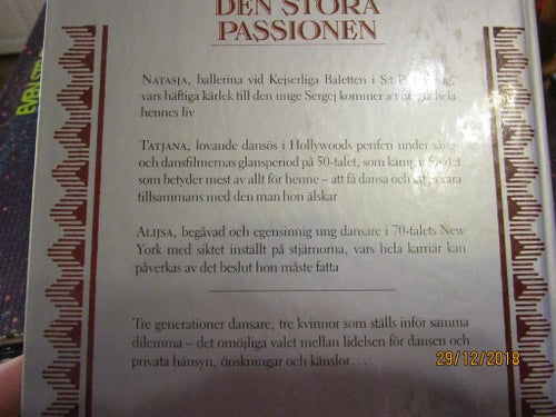 DEN STORA PASSIONEN - MARY MACKEY - BOK