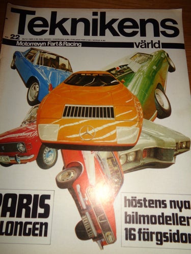 Teknikens Värld nr22 1969 Honda CB 750, Aston Martin DBS,