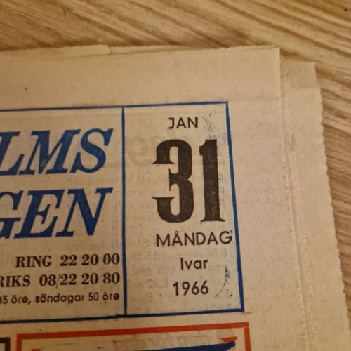 Stockholms-Tidningen från 31 januari 1966