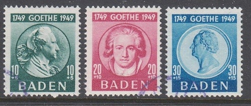 Baden Mi 47-49 stämplade