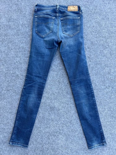 Diesel Skinzee Super Slim Skinny Jeans W24 L30 Stretch Blå