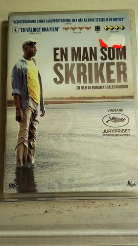 En man som skriker, dvd, INPLASTAD