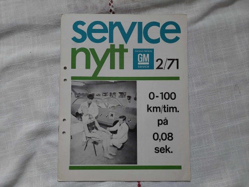 General Motors service nytt 2/71