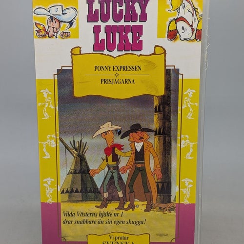 Lucky Luke Ponnyexpressen / Prisjägarna - Svenskt tal - VHS