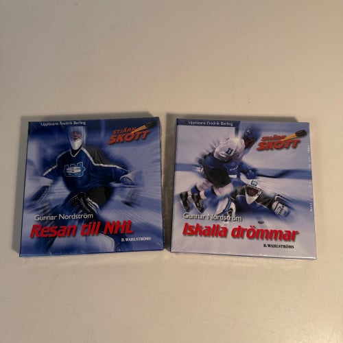 Inplastad Ljudbok på CD - Gunnar Nordström x2. Resan till NHL + Iskalla drömmar