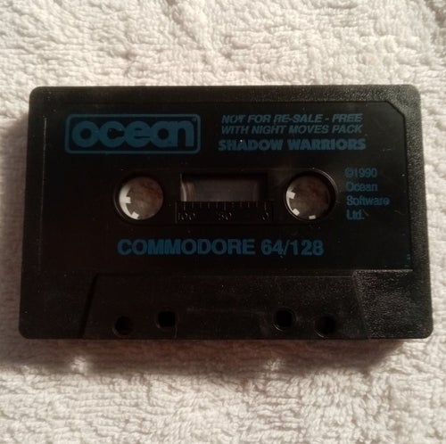 Shadow Warriors (Ocean Software) Lös tape - Kassett ->TESTAD<- Commodore 64
