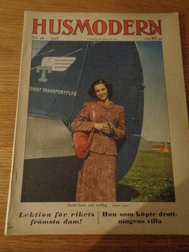Husmodern nr44 1946 Georg Rydeberg, mode, Algots annons, Saléns annons