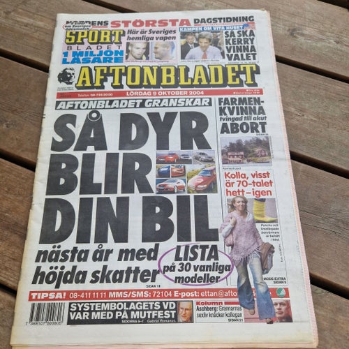 Aftonbladet Lördag 9 Oktober 2004