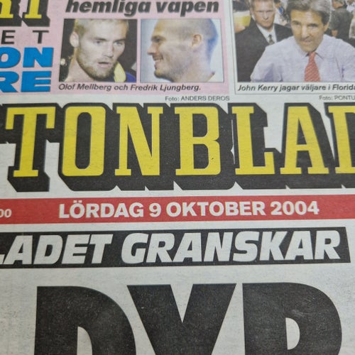Aftonbladet Lördag 9 Oktober 2004