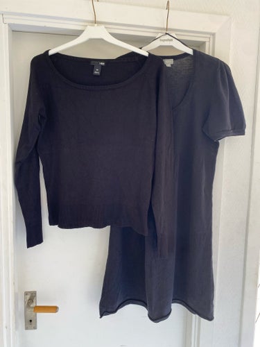 Två svarta basicplagg från H&M o Lindex stl M