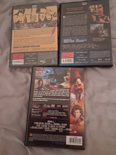 Kill Bill Vol. 1, Dödligt Vapen och Vad kvinnor vill ha - DVD