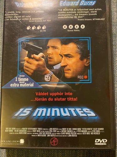 15 Minutes, DVD med Robert De Niro