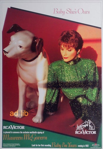 MAUREEN McGOVERN - RCA VICTOR, TIDNINGSANNONS 1991