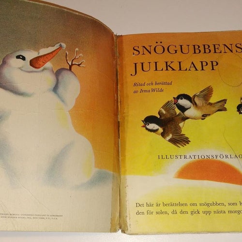 Snögubbens julklapp - Irma Wilde. bok. Lässkick