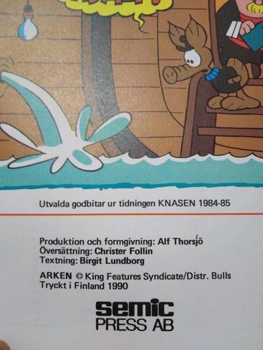 Arken Passionerade skämt till sjöss. 1990. Very Fine plus