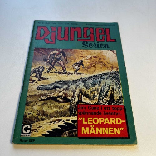 Djungelserien nr 9 1969, toppex! VF-