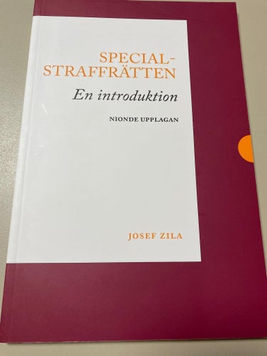 Nyskick - Specialstraffrätten: En introduktion av Josef Zila