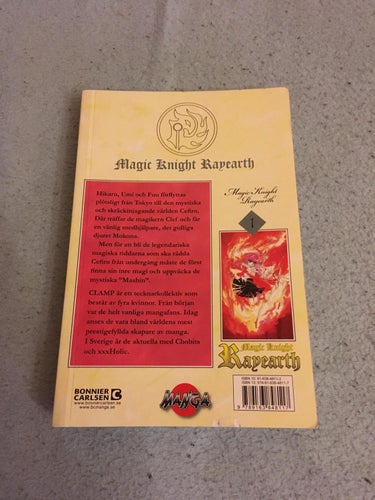 Magic Knight Rayearth vol 1 - svenska manga anime shoujo fantasy CLAMP