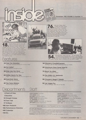 Car Craft November 1983