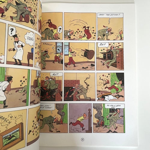 TINTIN - Den svarta ön - 1:a upplaga 1988