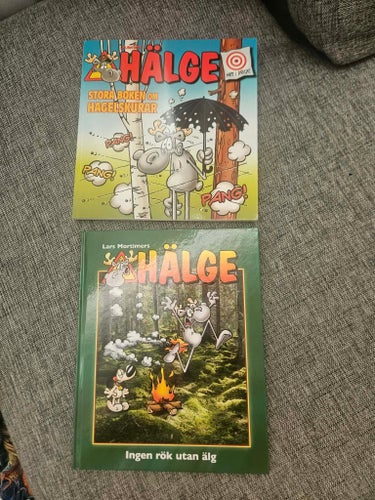Hälge: Stora boken om hagelskurar och Ingen rök utan älg av Lars Mortimers