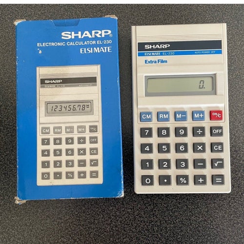 Sharp EL-230 ELSI MATE Elektronisk Miniräknare